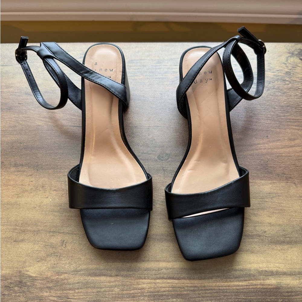 A New Day Block Heel Dress Shoes Sz 6.5